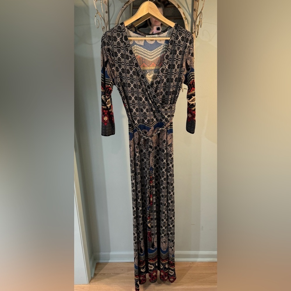 Tua Wrap Print Dress, Bohemian, Parisian Vibes with Sexy, Flattering Silhouette